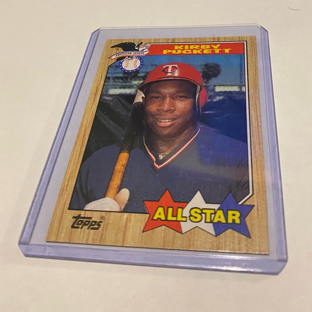 Kirby Puckett 1987 Topps All Star Baseball Card # 611 Minnesota Twins Vintage